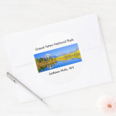 Sticker Rond Grand Teton National Park Series 1 (Enveloppe)