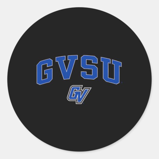 Sticker Rond Grand Valley State Lakers Arrière sur (Devant)