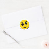 Sticker Rond grand visage souriant (Enveloppe)