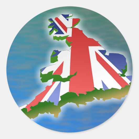 Sticker Rond Grande-Bretagne (Devant)