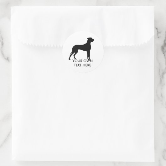 Sticker Rond Grande Dane (Sac)