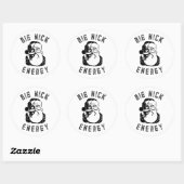 STICKER ROND GRANDE ÉNERGIE NICK (Feuille)