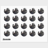 Sticker Rond Grande Gorilla verte (Feuille)