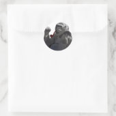 Sticker Rond Grande Gorilla verte (Sac)