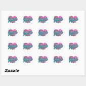 Sticker Rond Grande grand-mère du monde (Feuille)