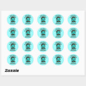 Sticker Rond Grande Moustache (Feuille)