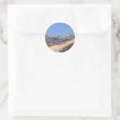 Sticker Rond Grande Muraille de Chine en hiver (Sac)