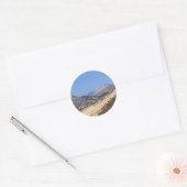 Sticker Rond Grande Muraille de Chine en hiver (Enveloppe)