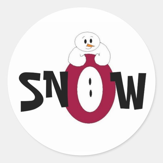 Sticker Rond Grande neige (Devant)