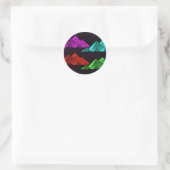 Sticker Rond Grande Pyramide de Gizeh Collage (Sac)