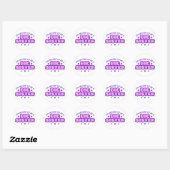 Sticker Rond Grande soeur (Feuille)