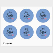 Sticker Rond grande soeur 2024 (Feuille)