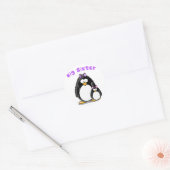 Sticker Rond Grande soeur Penguin (Enveloppe)