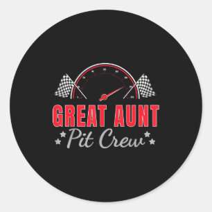 Sticker Rond Grande Tante T Course Conducteur De Voiture De Cou