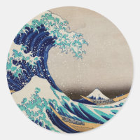 Grande vague d'Hokusai au large de Kanagawa. art j