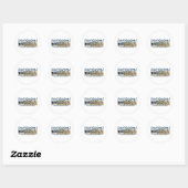 Sticker Rond Grandes chutes d'ABH Paterson (Feuille)
