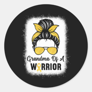 Sticker Rond Grandma De Sensibilisation Au Cancer De L'Enfance