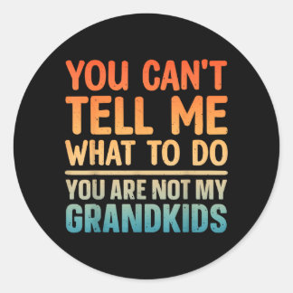 Sticker Rond Grandpa Art for Grandfather Papa Papi from