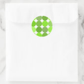 Sticker Rond Grands Pois verts (Sac)