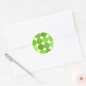 Sticker Rond Grands Pois verts (Enveloppe)