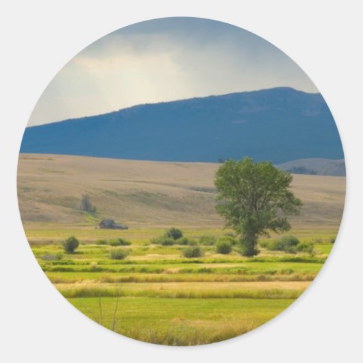 Sticker Rond Granite County Montana (Devant)