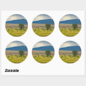 Sticker Rond Granite County Montana (Feuille)