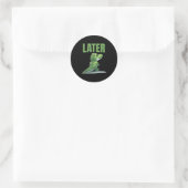 Sticker Rond Graphique de l'alligator Gator (Sac)