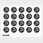 Sticker Rond Graphique du groupe Retro Riverdale (Feuille)