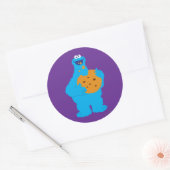 Sticker Rond Graphique Monstre Cookie (Enveloppe)