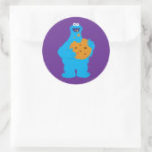 Sticker Rond Graphique Monstre Cookie (Sac)