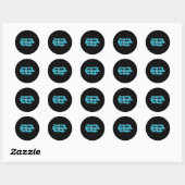 Sticker Rond Graphique motorisé (Feuille)