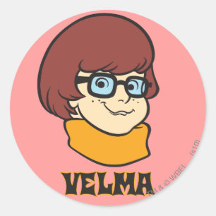 Sticker Rond Graphique nommé de Velma