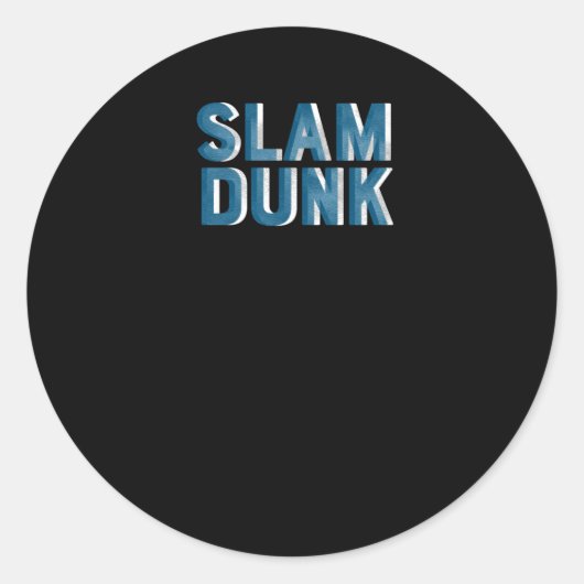Sticker Rond Graphique Slam Dunk (Devant)