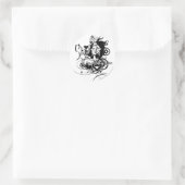 Sticker Rond Graphique Star Sapphire 7 (Sac)