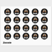 Sticker Rond Graphiques drôles (Feuille)