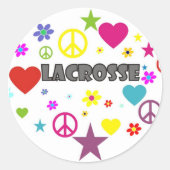 Sticker Rond Graphiques mixtes Lacrosse (Devant)