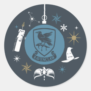 Sticker Rond Graphisme de boule de Noël RAVENCLAW™