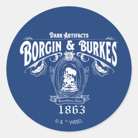 Sticker Rond Graphisme de la boutique d'objets de BORGIN & BURK (Devant)