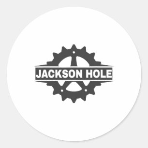 Sticker Rond Graphisme de matériel de vélo de Jackson Hole Mtb