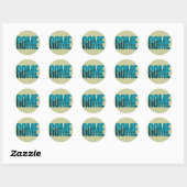 Sticker Rond Graphisme de Rome (Feuille)