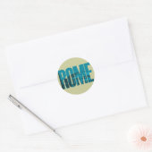 Sticker Rond Graphisme de Rome (Enveloppe)