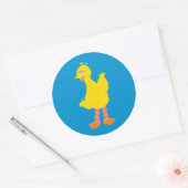 Sticker Rond Graphisme des grands oiseaux (Enveloppe)