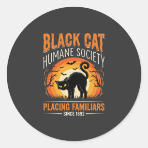 Sticker Rond Graphisme vintage de la Société humanitaire de la