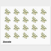 Sticker Rond Grappe de marée (Feuille)