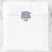 Sticker Rond Grappe de violettes (Sac)