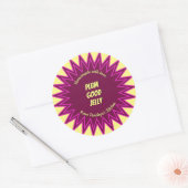 Sticker Rond Gras Coloré Plum Jelly Jar Canning (Enveloppe)