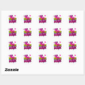 Sticker Rond Gras Graffiti Splash Design (Feuille)