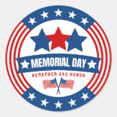 Sticker Rond Gras Patriotique (Devant)