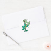 Sticker Rond Grasshopper affamé (Enveloppe)