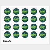 Sticker Rond Grasshopper vert (Feuille)